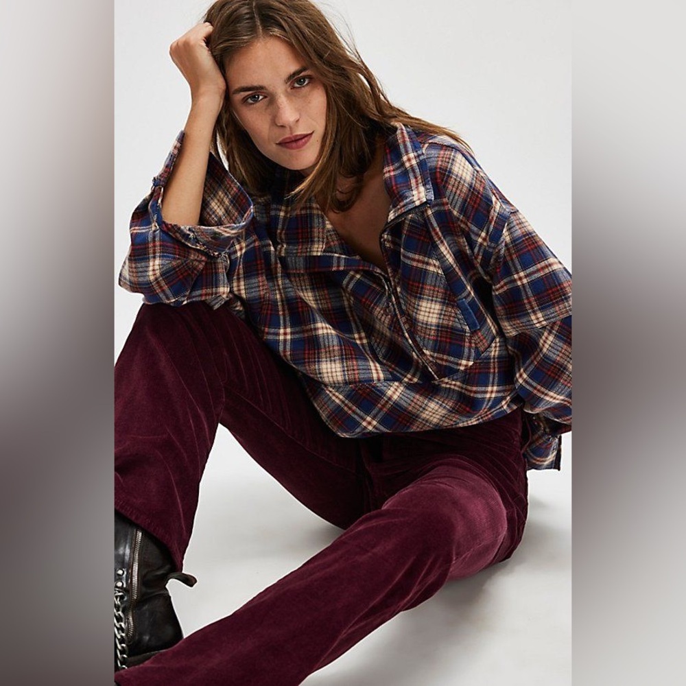 We The Free Plaid Shirt Pullover Wind River size S